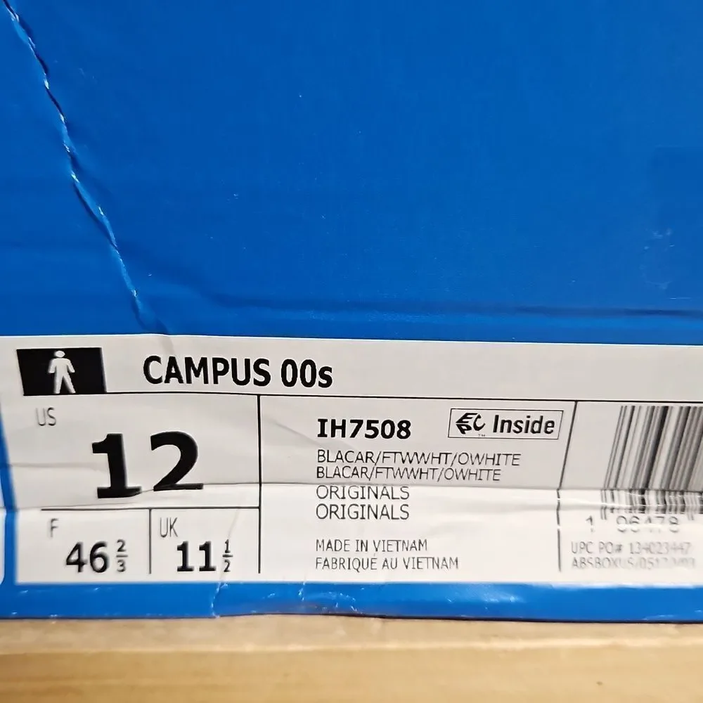 NEW Adidas Originals Campus 00s Sneakers Shoe IH7508 Blanch White - Picture 11 of 11